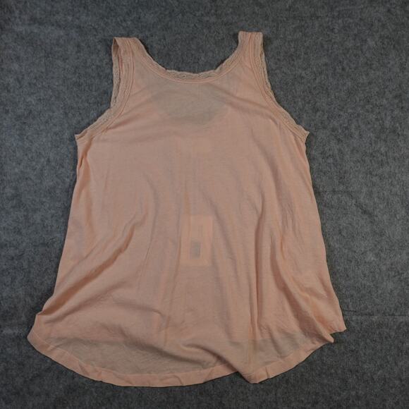 The Great Top Women 0 Extra Small NWT Pajama Lace Slouch Sleep Tank Rose Pink - Picture 2 of 7